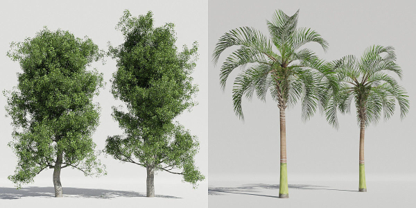 Luxcore Tropical Trees and Vegetation pack
