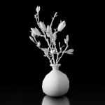 Magnolia in vase