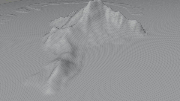 maupiti island 3d model terrain