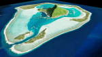 maupiti island 3d model terrain