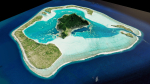 maupiti island 3d model terrain