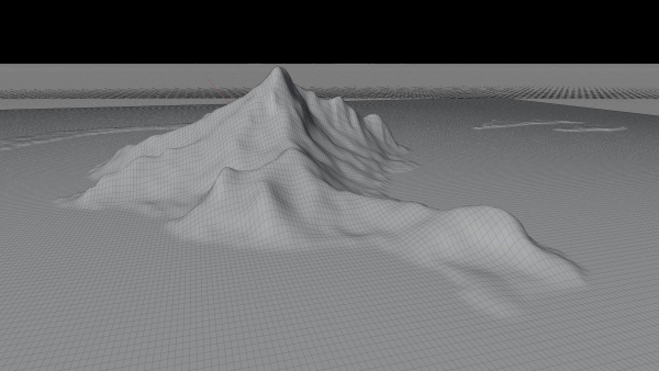 maupiti island 3d model terrain