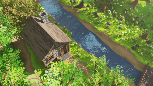 Medieval House In Forest