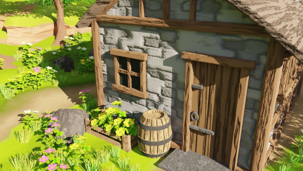 Medieval House In Forest