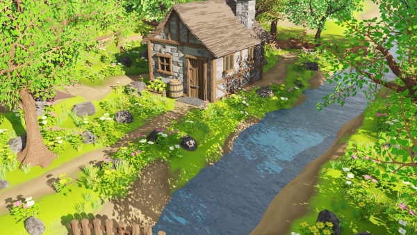 Medieval House In Forest
