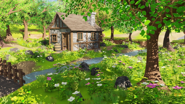 Medieval House In Forest