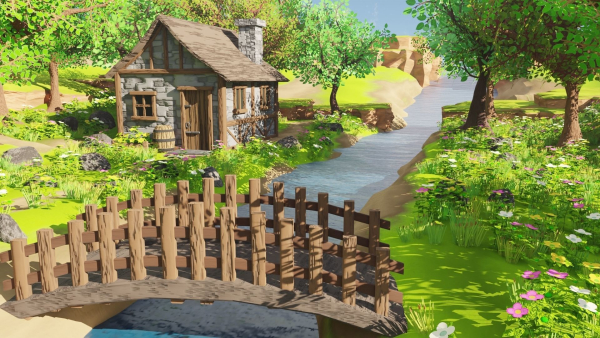 Medieval House In Forest