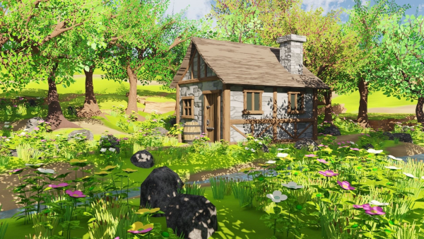 Medieval House In Forest