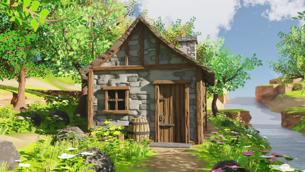 Medieval House In Forest