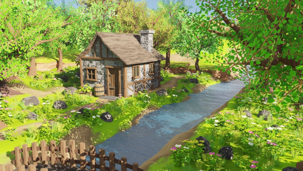 Medieval House In Forest