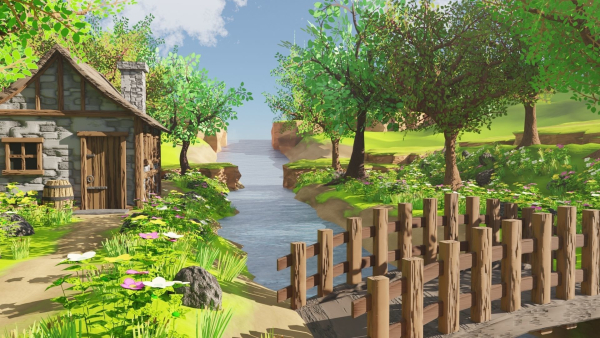 Medieval House In Forest