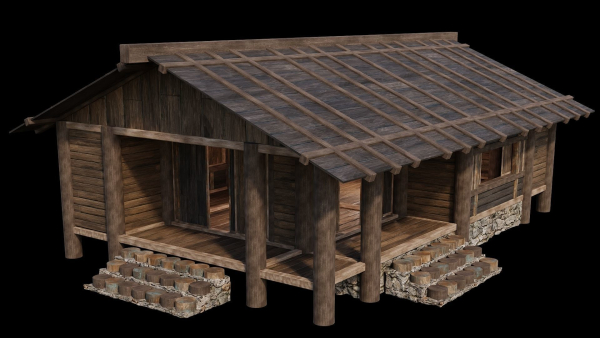 Medieval Houses Pack 19-20-21-22-23-24 - 4K Textures Game Ready