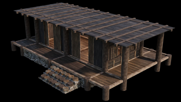 Medieval Houses Pack 19-20-21-22-23-24 - 4K Textures Game Ready