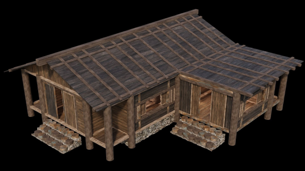 Medieval Houses Pack 19-20-21-22-23-24 - 4K Textures Game Ready