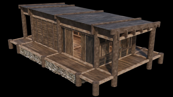 Medieval Houses Pack 19-20-21-22-23-24 - 4K Textures Game Ready