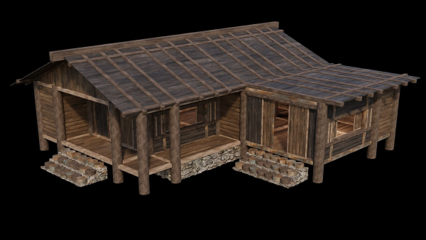 Medieval Houses Pack 19-20-21-22-23-24 - 4K Textures Game Ready
