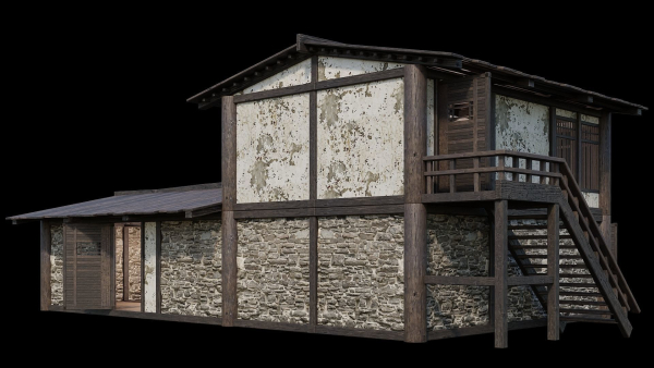 Medieval Houses Pack 31-32-33-34-35 - 4K Textures Game Ready