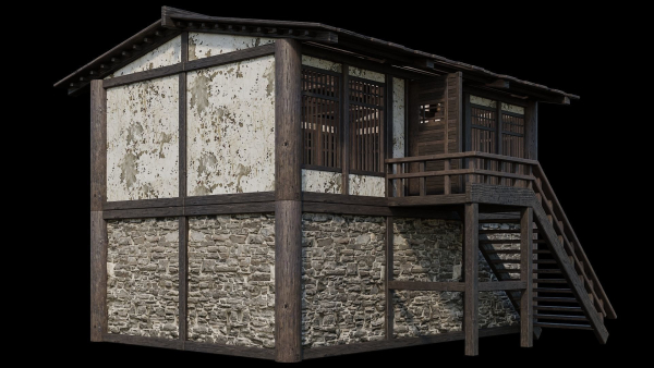 Medieval Houses Pack 31-32-33-34-35 - 4K Textures Game Ready