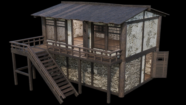 Medieval Houses Pack 31-32-33-34-35 - 4K Textures Game Ready