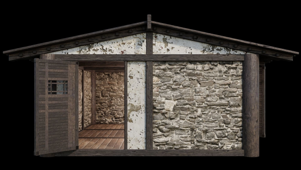 Medieval Houses Pack 31-32-33-34-35 - 4K Textures Game Ready