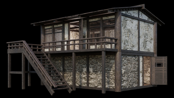 Medieval Houses Pack 31-32-33-34-35 - 4K Textures Game Ready