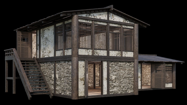 Medieval Houses Pack 31-32-33-34-35 - 4K Textures Game Ready
