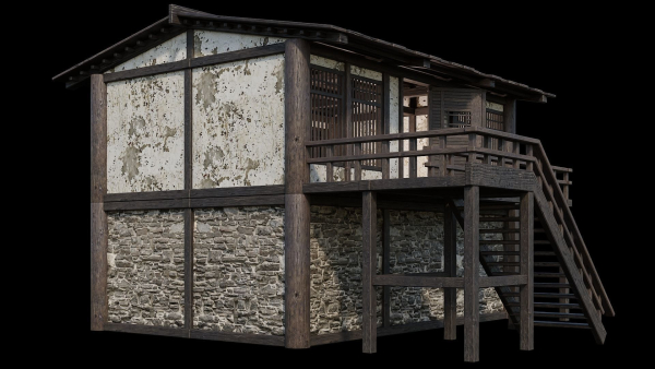 Medieval Houses Pack 31-32-33-34-35 - 4K Textures Game Ready