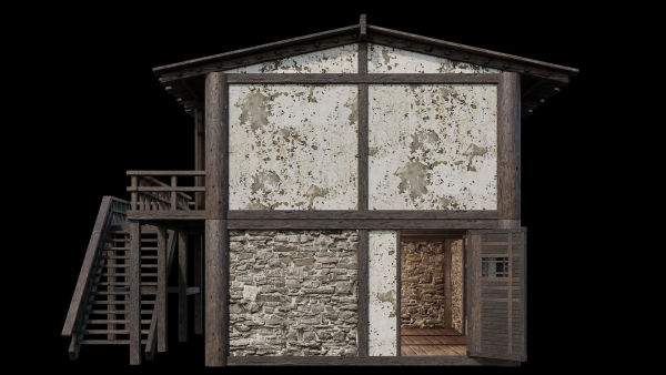 Medieval Houses Pack 31-32-33-34-35 - 4K Textures Game Ready