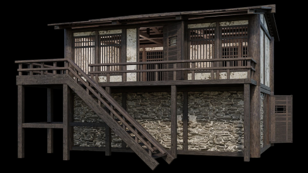 Medieval Houses Pack 31-32-33-34-35 - 4K Textures Game Ready