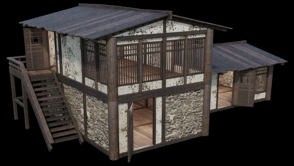 Medieval Houses Pack 31-32-33-34-35 - 4K Textures Game Ready