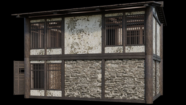Medieval Houses Pack 31-32-33-34-35 - 4K Textures Game Ready
