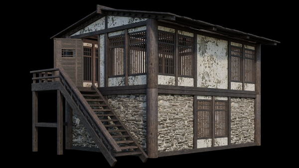 Medieval Houses Pack 31-32-33-34-35 - 4K Textures Game Ready