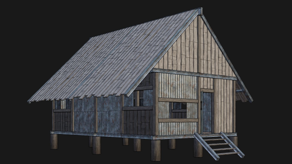 Medieval Houses Pack 56-57-58-59-60 - 4K Textures Game Ready
