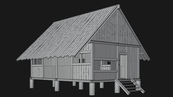 Medieval Houses Pack 56-57-58-59-60 - 4K Textures Game Ready