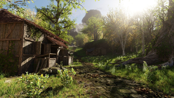 Medieval Pathway Scene