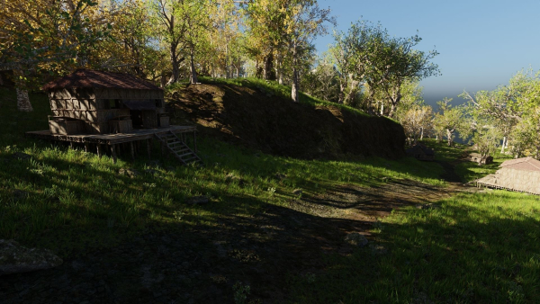 Medieval Pathway Scene