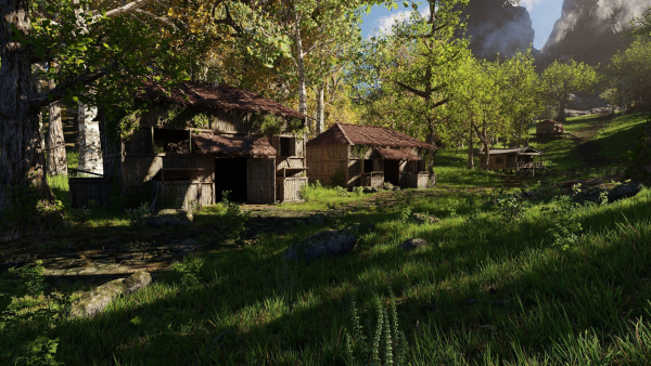 Medieval Pathway Scene