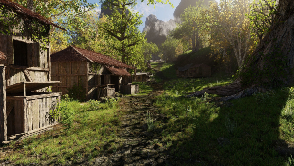 Medieval Pathway Scene