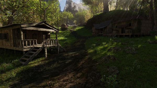 Medieval Pathway Scene