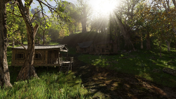 Medieval Pathway Scene