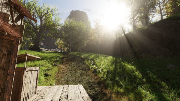 Medieval Pathway Scene