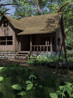 medieval-scene-3d-model-obj-fbx-stl-blend-dae