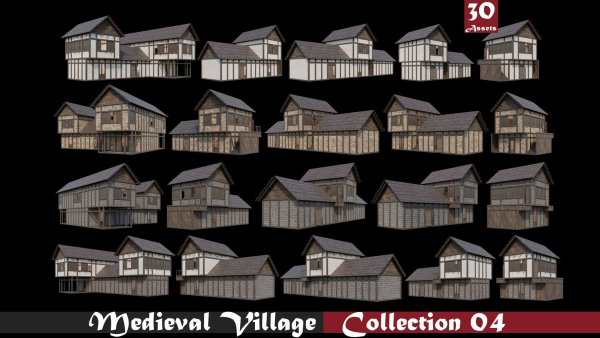 Medieval Village Collection 04 - 4K Textures Game Ready