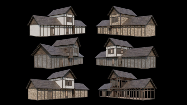 Medieval Village Collection 04 - 4K Textures Game Ready