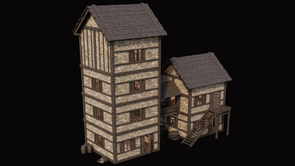 Medieval Village Pack 3 - 4 Assets - 4K Textures Game Ready