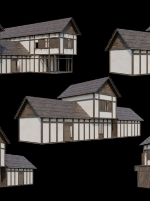 Medieval Village Pack  - 5 Assets - 4K Textures Game Ready