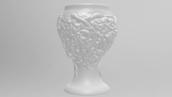 Medusa Gorgon vase 3d print model