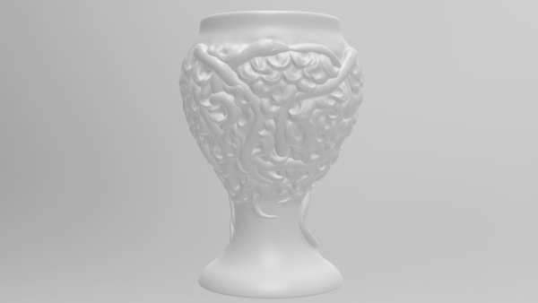 Medusa Gorgon vase 3d print model