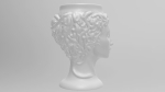 Medusa Gorgon vase 3d print model