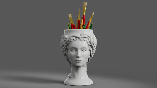 Medusa Gorgon vase 3d print model